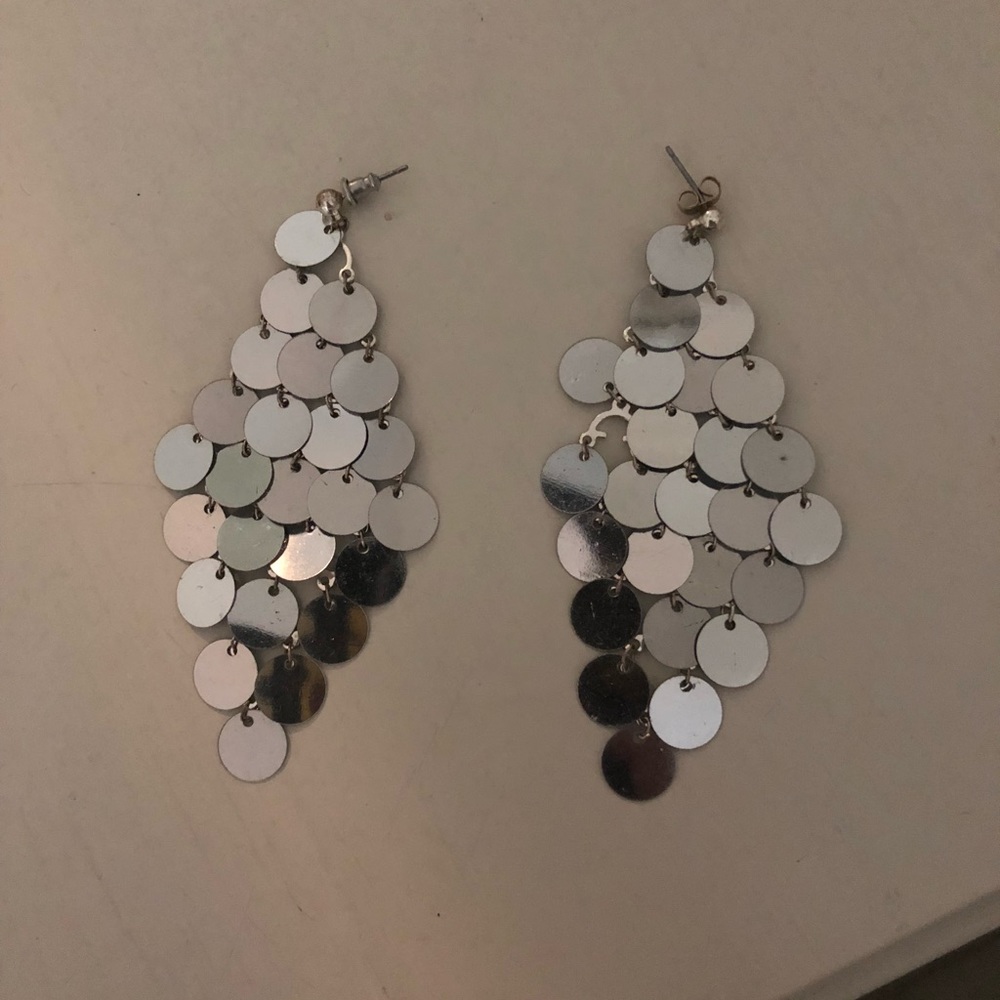 Vintage mirror earrings